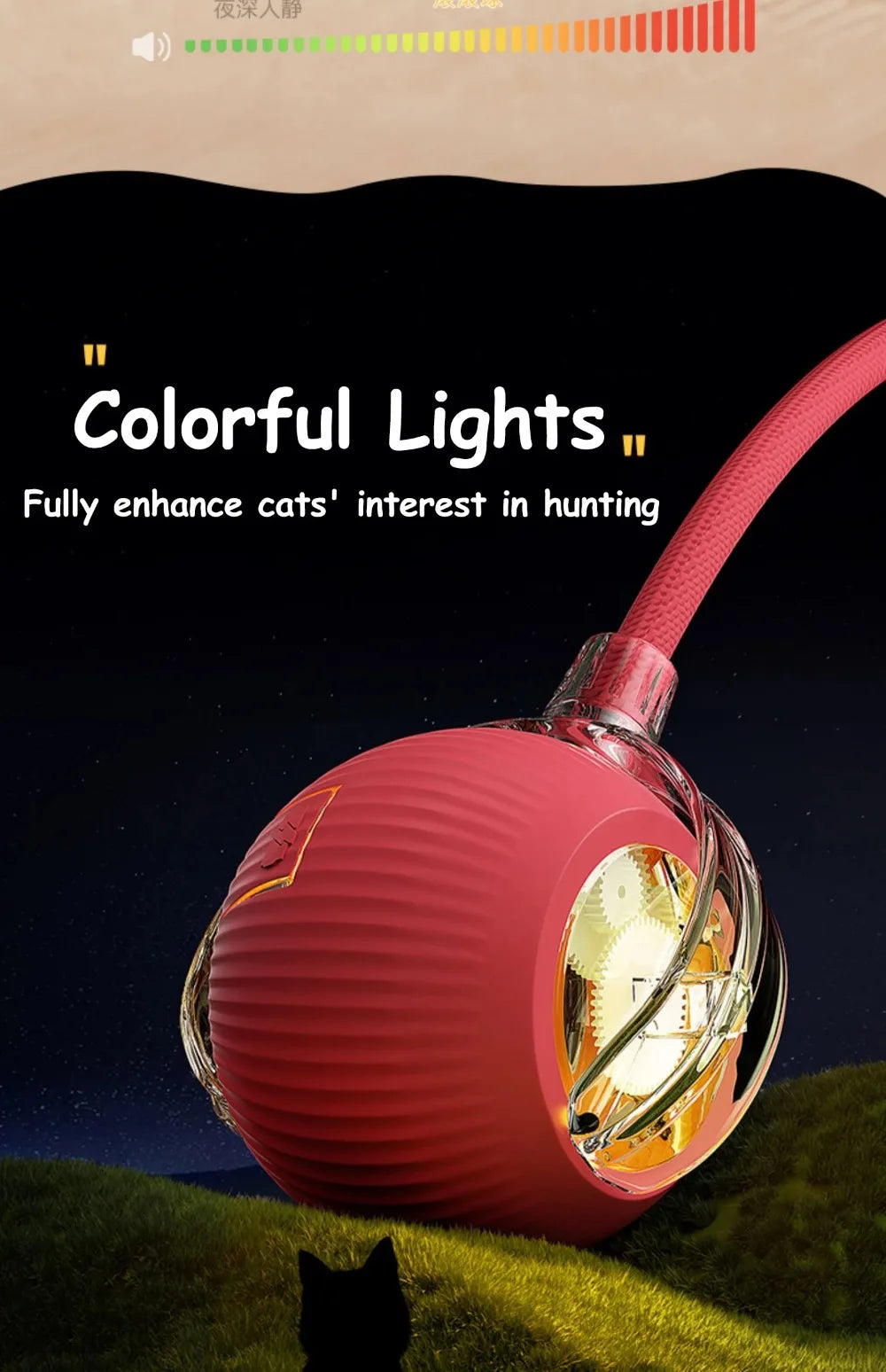 Cat Interactive and automatic ball toy