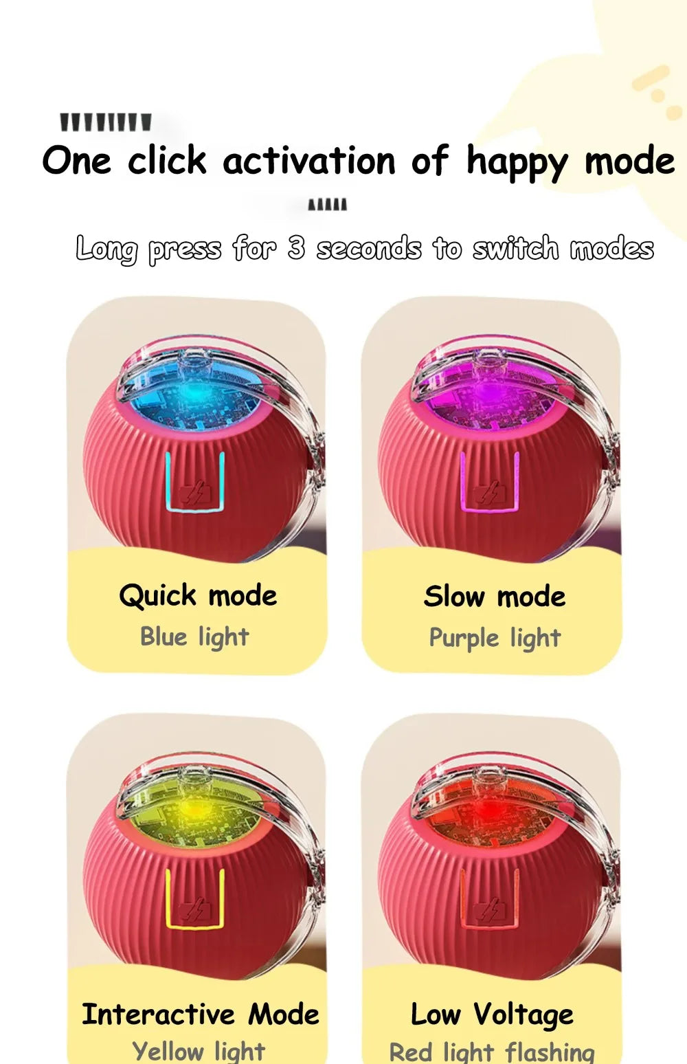 Cat Interactive and automatic ball toy
