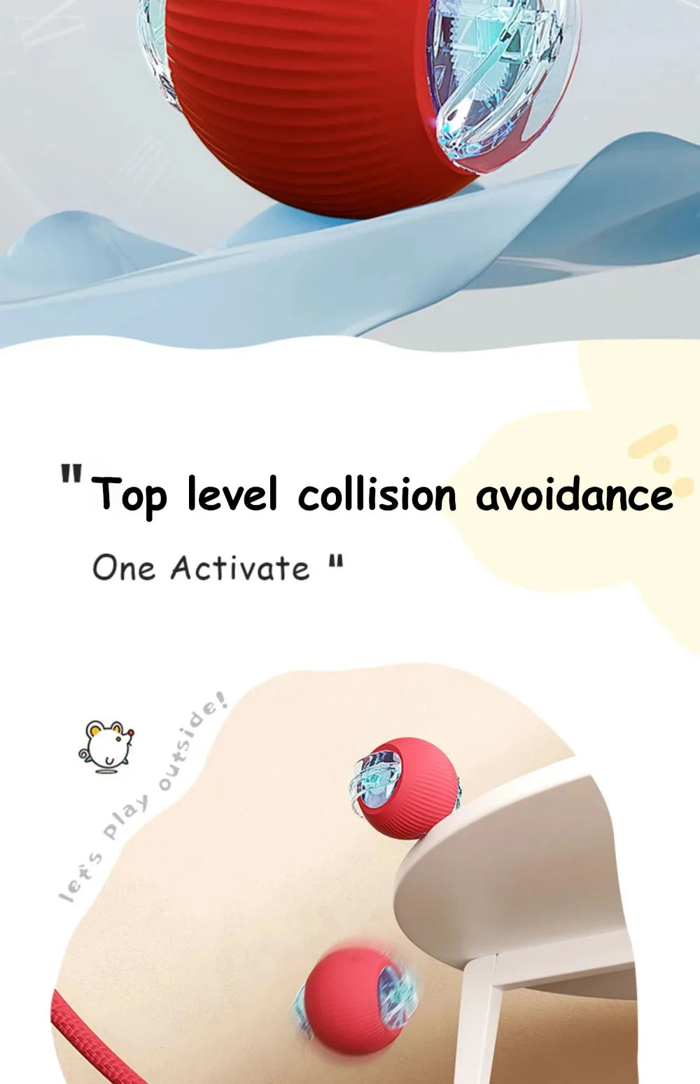 Cat Interactive and automatic ball toy
