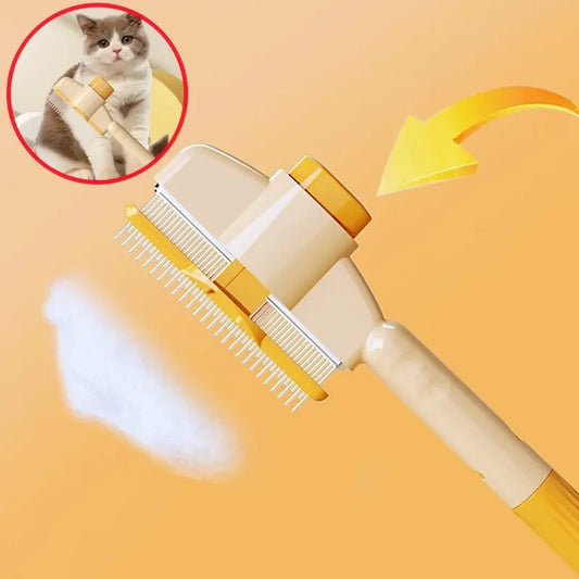 Xyntra pet grooming comb - Flea & hair remover with one-press release